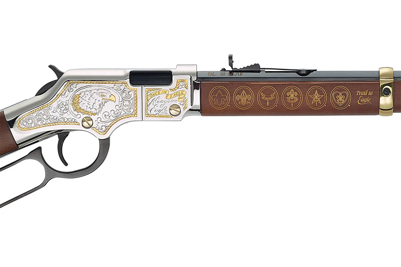 Henry Repeating Arms Eagle Scout Tribute 2nd Ed. Golden Boy 22 Caliber Lever-Action Rifle